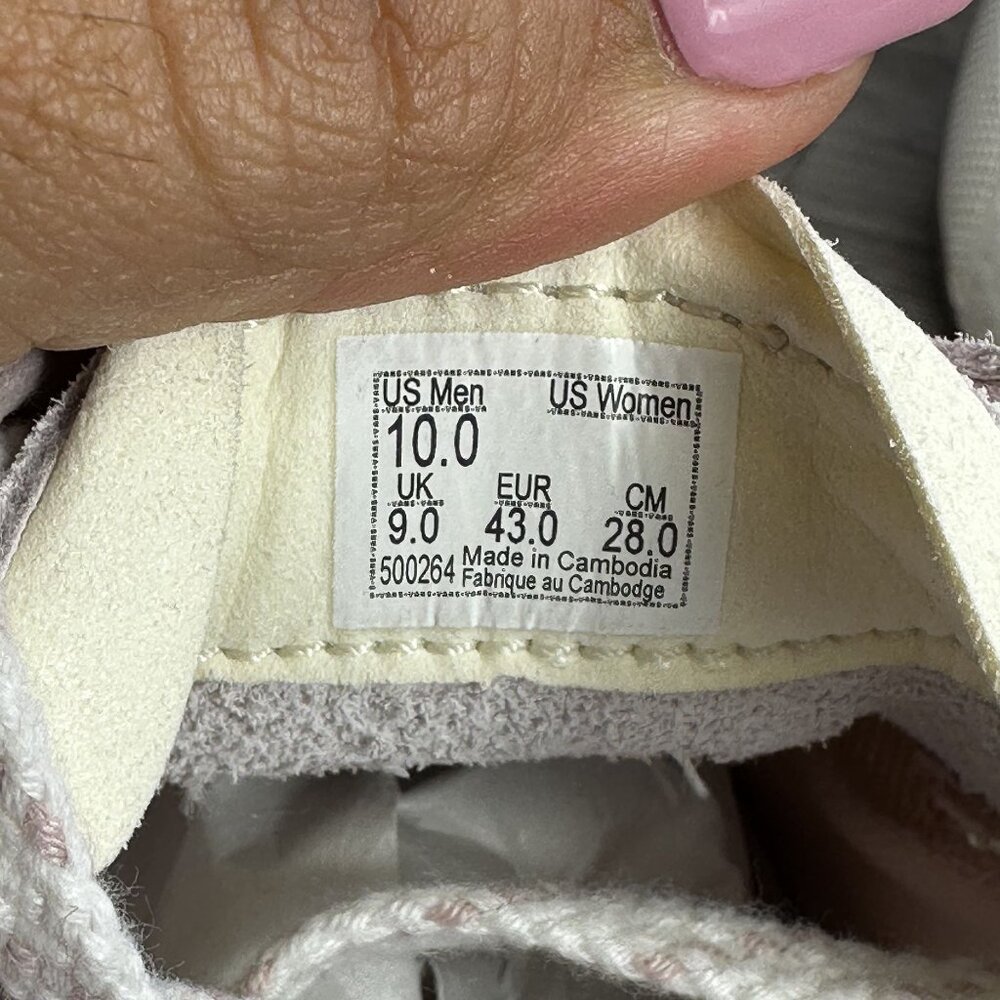 Vans UltraRange EXO Sneakers Mens 10 Cream Pink Mesh Suede Athletic NEW - Picture 8 of 8